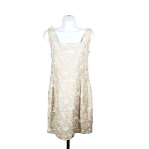 The Limited Cream Sleeveless Dress